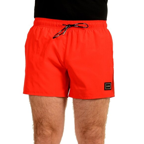 Hugo Boss Men's DODO Bright Red Logo Swim Board Shorts US M IT 50